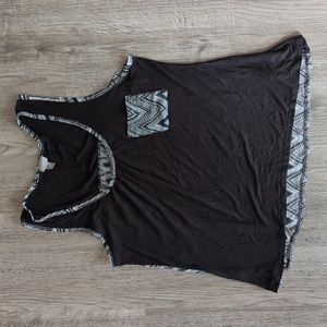 Black, White, and Grey Tank Top - Vanity Brand - Size XL